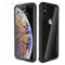 ORETECH Compatible with iPhone X/XS Case, with [2 x 9H Tempered Glass Screen Protector] Shockproof Drop Protection Ultra Thin Soft TPU + Hard PC Hybrid Transparent Case - Black