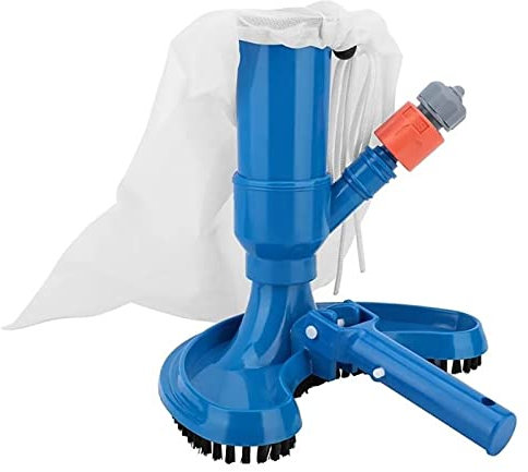 wiedao Schwimmbad-Vakuumkopf-Kit, mit Filterbeutel, Pool-Jet-Reiniger für Bodenschwimmbäder, Spa, Teich, Whirlpool-Reinigungsmittel und Zubehör