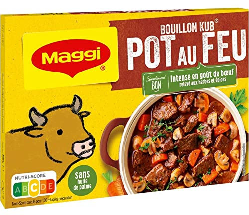 BOUILLON GOÛT AU FEU 180G, NESTLE MAGGI, LOT DE 4