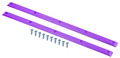 PATIKIL 2Pack Skateboard Schiene Skaterrippen Protektor Kollisionsschutz Langboard Montage Hardware Plastik Lila
