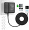 Türklingel Transformatoren 24 V/500mA, Doorbell Netzteil Adapter für Video Türklingel, Ring Netzteil Video-Türklingel Transformator, kompatibel mit Ring, Eufy, Arlo, Nest Video-Türklingeln (5M)