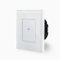 KRONE einfacher Touch Dimmer Lichtschalter Ein/Aus dimmbar 1-Fach im Glasrahmen in weiß 1-Weg Glas Berührungs Wandschalter zum dimmen einer Leuchte, Lampe Luxus-Time