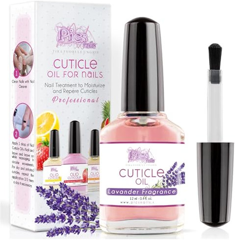 Huile Cuticules Ongles des Mains et des Pieds 12ml Professionnelle - Huile Hydratante et Régénérante pour les Cuticules des Mains et des Pieds, Apporte Soulagement et Fraîcheur (Lavande)