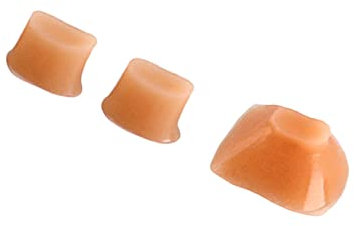 Toyvian 3stücke Silikon Flöten-triller-schlüssel-stoßkorken Stoßkorken-ersatz Flöten-ersatz Kork Für Flöte Hellbraun Musikzubehör