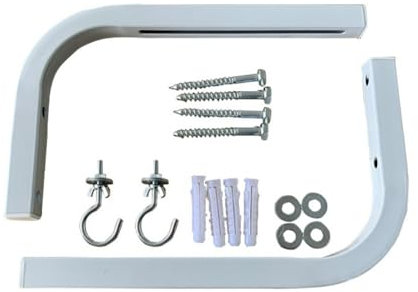 Lckiioy Soporte de pared para pantalla de proyector de 90 grados, soportes en L, soporte de proyección ajustable para pantallas de proyector HD
