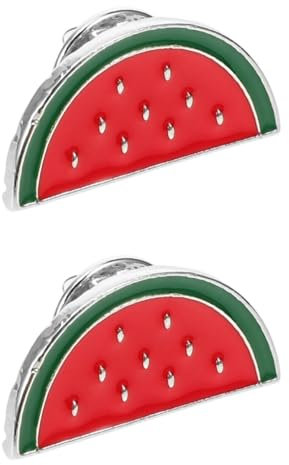 LIFKOME 2 Pièces Broche Pastèque Broche Palestine Paix Pastèque Émail Épingle Palestine Épinglettes Drapeau National Palestinien Épingles Mignon Fruit En Forme De Badge De