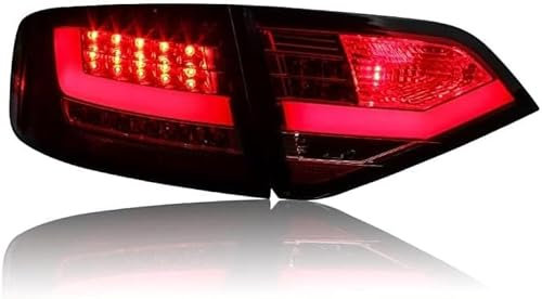 Auto LED Rückleuchten für Audi A4 2009-2012 A4 B8, Wasserdicht Multifunktion Rücklicht Kontrollleucht Ersetzt Zubehör,A-OriginalcarLED