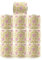 Lot de 10 Rouleaux De Papier Toilette, Papier Toilette À Motif Floral, Papier Hygiénique 4 Épaisseurs, Papier Toilette en Pulpe De Bambou, Doux, Résistant,Natural