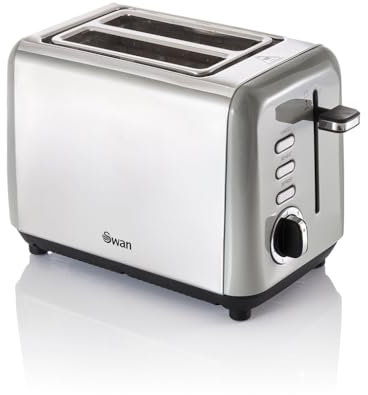 Swan TownHouse 2 Slice Toaster Stainless Steel ST14015 (1, N (Silver))