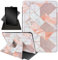 Case for All-New Fire HD 8 & 8 Plus Tablet (12th /10th Gen, 2022/2020),360 Degree Rotating Stand Smart Protective Cover Case,for Amazon Fire HD 8 inch Tablets (2022/2020),Rose Gold Marble