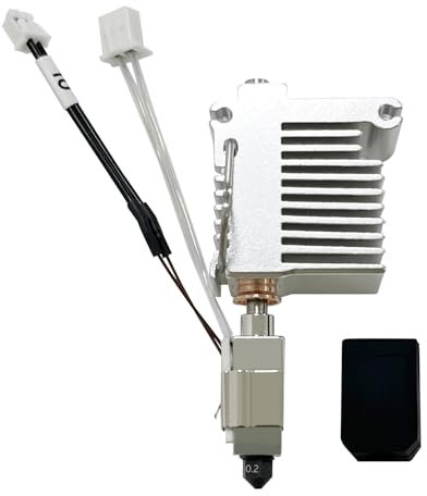 HzdaDeve Keramik Hotend Upgrade 2.0 Version für Kobra 3 Combo Hot End Kit Druckkopf Hitze 0.2MM gehärtete Düse Sink Block Heizpatrone Thermistor Silikon Abdeckung für Anycubic Kobra 3/ACE Pro