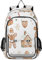 OWFKAY Zaino scolastico per bambini, zaino da viaggio, alla moda, per ragazze e ragazzi, acquerello pan di zenzero, Pan di zenzero ad acquerello, Taglia unica