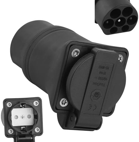 Jiacheng Typ 2 auf Schuko Adapter, 16A EV Kabel Ladegerät auf Schuko Steckdose für Elektromotorräder Elektromotorräder E-Bikes, IEC 62196 Typ 2 Station Entlader