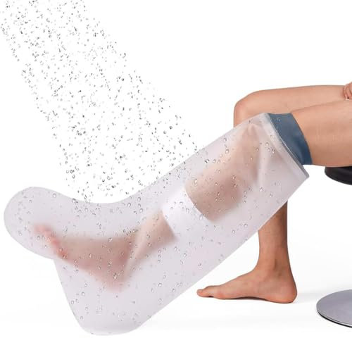 JAWUZ 1 Pezzo Scarpa per gesso, Copri gesso gamba per doccia, Protezione per piedi immersione
