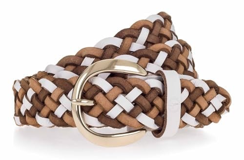Tamaris Leather Belt W120 White - Multicolour