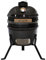 ProTech CHEF Kamado Keramikgrill 13 Zoll – Kompakter Holzkohle BBQ Grill mit Deckel, Thermometer und Lüftung – Outdoor Kugelgrill Schwarz für Balkon & Garten – 40718B