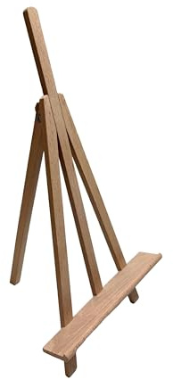 Wooden World - Chevalet de table en bois 45 cm – pliable, universel pour la peinture, l’exposition, la décoration et la présentation