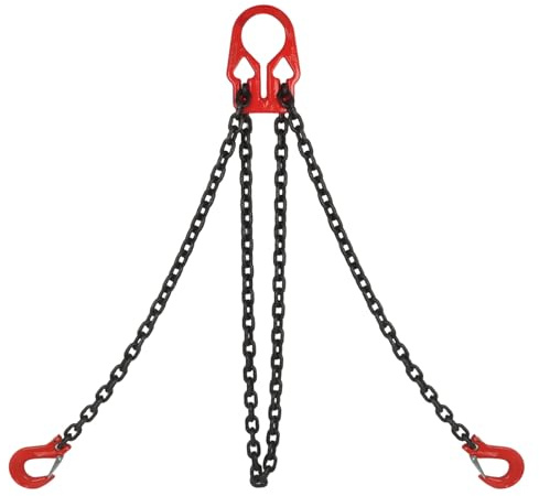 WENHUALI 5/16 x 10 Ft Lifting Chains with Adjuster Hooks Max Load 7000lbs