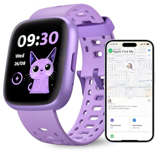 Enfit Smart Watch for Kids, 1.83Touch Screen Fitness Trackers Watch, 80 Sports Pedometers with Find My Function, Calorie Step Counter with 5 Puzzle Games for Boys Girls Teens 7-10 with/without APP,PL