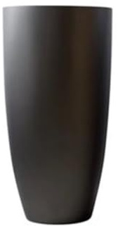 TALWHAH Blumentopf, Runde, silbergraue Fiberglas-Bodenvase, schlicht und modern, for weiche Heimdekorationen, Blumenarrangements(S)
