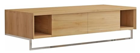 Vente-unique - Meuble sous Vasque Suspendu en Teck avec Porte Serviette - 120 cm - KUPANG