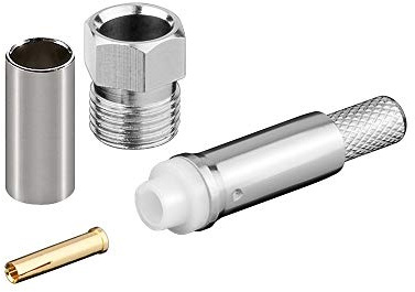 Goobay 11792 FME-Buchse Crimp für RG 58/U - mit Gold-Pin