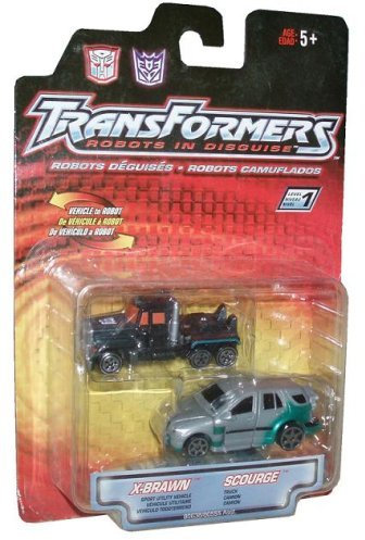 Transformers - 80639 - Robots in Disguise - 2-Pack - Level 1 - X-Brawn & Scourge - ca. 6 cm