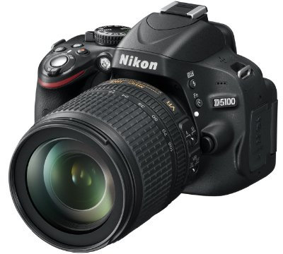 Nikon D5100 Appareil photo numérique Reflex 16.2 Kit Objectif AF-S VR 18-105 mm Noir
