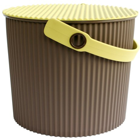 Hachiman - Omnioutil Eimer mit Deckel 8 l braun