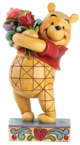 Enesco 4031479 Disney Traditions Figur Winnie The Pooh mit Blumen
