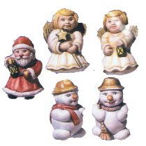 HobbyFun Reliefgießformen 3D Weihnachtsdeko