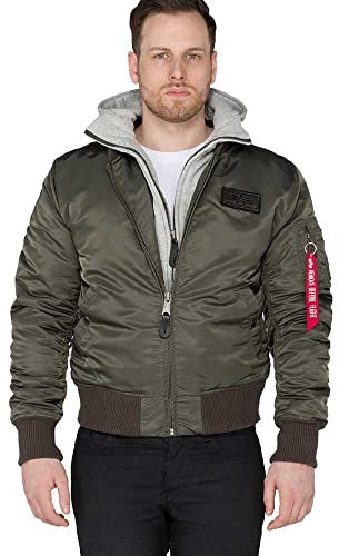 ALPHA INDUSTRIES Herren Ma-1 D-tec Bomberjacke Für Jacke, Dunkelgrau, 3XL EU