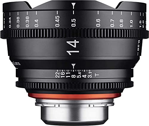 XEEN Cinema 14mm T3,1 MFT Vollformat Objektiv MF Cine Video Lens für hohe Auflösungen mit Follow Focus Zahnkränze
