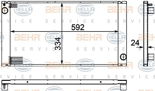 Hella 8MK 376 754-221 Radiator for Engine Cooling