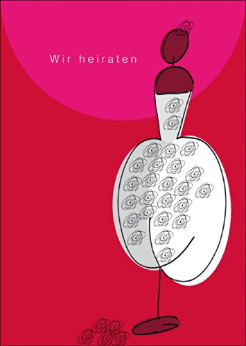 Hochzeits Anzeigen/Einladungskarte mit Brautkleid