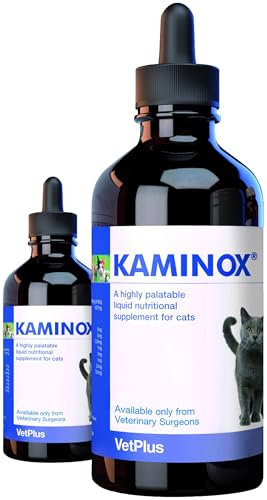 VetPlus Kaminox – Eine äußerst schmackhafte flüssige Nahrungsergänzung für Katzen, 60 ml