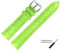 MARBURGER Uhrenarmband 18mm Leder Gruen Silber Alligator Prägung Mit Naht - Montage Set 1431862000120