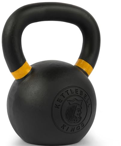 Kettlebell Kings | Kettlebell Gewichte | Pulverbeschichtung Kettlebell Gewichte (4-48KG) Für Frauen & Männer | Pulverbeschichtung für Langlebigkeit | Gewichtet in Kilogramm