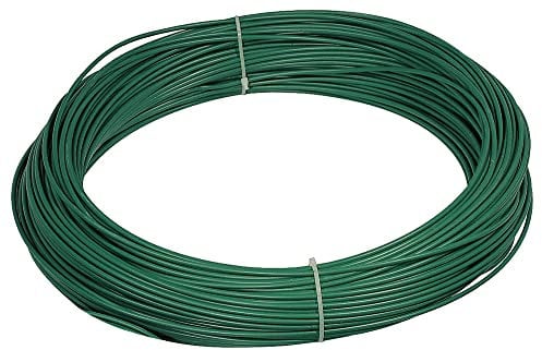 VERDELOOK Matassa Plast, Filo di Ferro plastificato, Diametro 3.3 mm Lunghezza 100 m, Verde