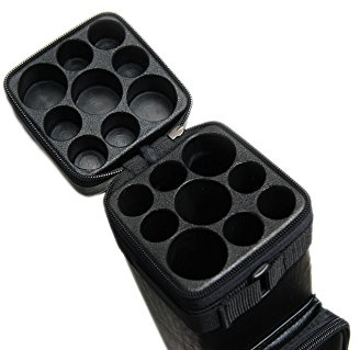 HAN'S DELTA 3B6S Hartschalenkoffer für Billardqueue, 3 x 6 Schaft, erhältlich, Schwarz