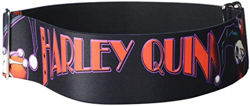 Buckle-Down Damen Cinch Harley Quinn Bomb Suits Schwarz 23 bis 42 Zoll Gürtel, Mehrfarbig, 57.5-105 cm