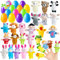 JOYIN 24 Stück Surprise Ostereier, mit 24 Süß Fingerpuppe, Ostereier zum befüllen für Ostern Partyzubehör, Osterkorb Füllstoffe, Klassenzimmer Anreize, Kinderspielzeug und Überraschungsgeschenk