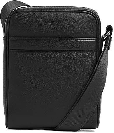 Le Tanneur, petite sacoche bandoulière, sac bandoulière, en cuir grainé, charles, homme, sac porté épaule, croisé, bandoulière ajustable, besace pour le voyage, ville, travail, randonnée, loisir