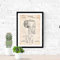 Nacnic Vintage Toilettenpapier Patent Poster. Vintage Stil Wanddekoration Abbildung von Haushalt und Badezimmer. Verschiedene geometrische Alte Erfindungen Bilder ohne Rahmen. Größe A3.