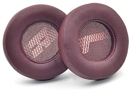 Live 400 BT-Ohrpolster – defean Ersatz-Ohrpolster aus Schaumstoff, kompatibel mit kabellosen JBL Live 400BT On-Ear-Kopfhörern, hochdichter Geräuschunterdrückungsschaum, weiches Leder, Rot