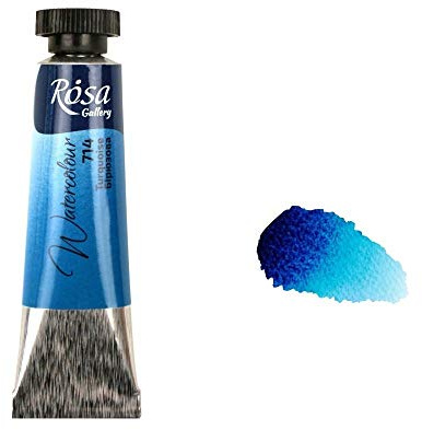 Professional Watercolour Paint, 10ml Tubes, Gallery, Artist Quality (Turquoise)
