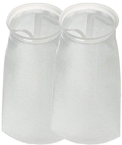 17,8 cm Ring-Flüssigkeitsfiltersocken, 5 Mikron, 45,7 cm lang, 2 Stück – Filterbeutel aus Filz für Industrie, Aquarium, Teich, Rifftank, Chemikalien