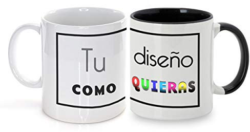 Taza Personalizada con tu Foto y Texto | Regalo Original (Blanco Mate)