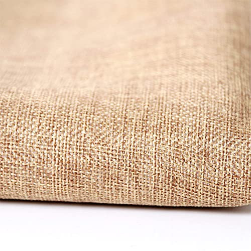 Flushbay Lautsprecher-Grilltuch aus Leinen, Schutzstoff, staubdicht, Netzstoff, Stereo- für Heim-Lautsprecher, Medienschrank, Bühnen-Lautsprecher, KTV-Box-, 40 x 140 cm (hellbraun)