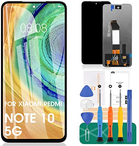 para Xiaomi Redmi Note 10 5G Pantalla LCD para Xiaomi Poco m3 Pro 5G Pantalla Repuesto para Xiaomi Redmi Note 10T 5G LCD Display Touch Digitizer (Negro)
